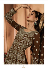 Fiona Shenaz Heavy Georgette Embroidered Anarkali Gown with Dupatta 51213